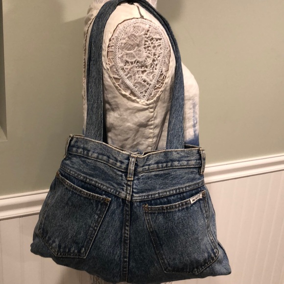 Boho Chic Bill Blass Denim Jeans Bag - Picture 8 of 8